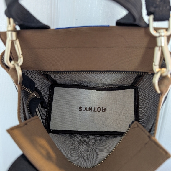 Rothy's The Mini Handbag Black Portobello - Picture 5 of 6